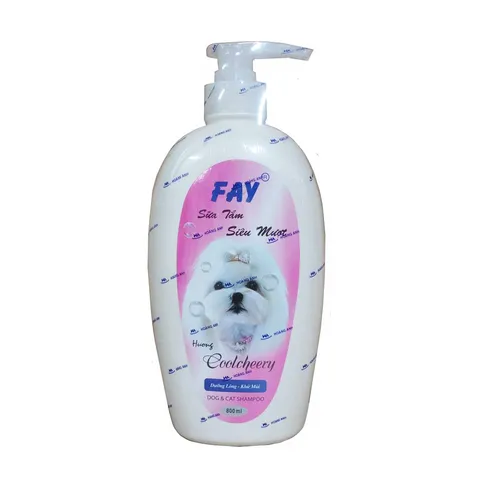 Sữa Tắm Fay Siêu Mượt Coolcheery Cho Thú Cưng - Chăm Sóc Da Lông Chó Mèo, Khử Mùi Hiệu Quả, Hương Thơm Dễ Chịu 300ml/800ml