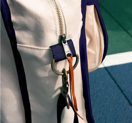 Túi Tote Pickleball Navy Tangerine - Canvas Dày Chắc Chắn, Thiết Kế Nhiều Ngăn, Chống Nước, Dành Cho Người Yêu Thích Thể Thao