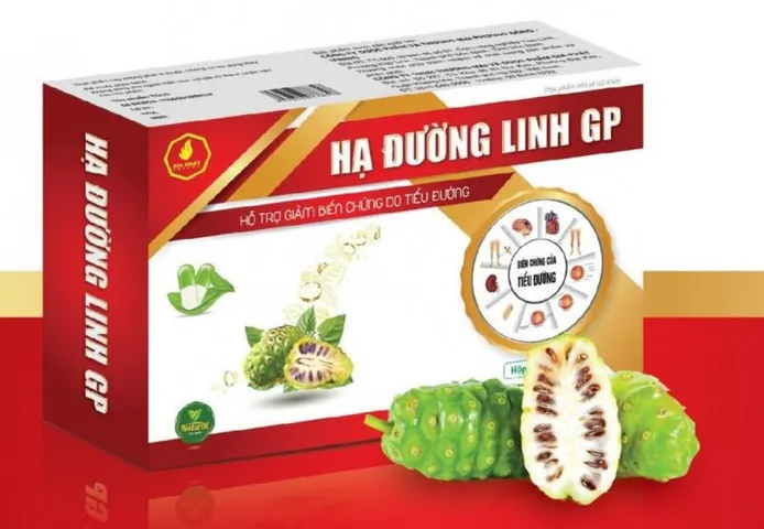 Viên Uống Hạ Đường Linh GP - Hỗ Trợ Ổn Định Đường Huyết Từ Trái Nhàu, Giảm Biến Chứng Tiểu Đường, Hộp 30 Viên