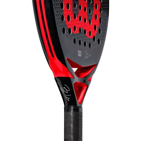 Vợt Padel Wilson Bela Team WR065711U2 - Gậy Chơi Thể Thao Đen Đỏ Cảm Hứng Huyền Thoại Fernando Belasteguin, Nâng Cao Kỹ Năng Chơi