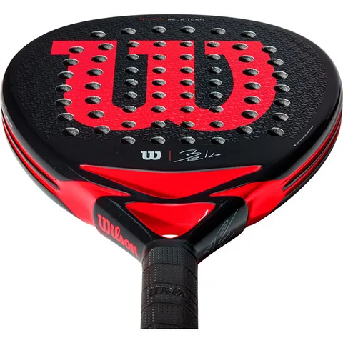 Vợt Padel Wilson Bela Team WR065711U2 - Gậy Chơi Thể Thao Đen Đỏ Cảm Hứng Huyền Thoại Fernando Belasteguin, Nâng Cao Kỹ Năng Chơi
