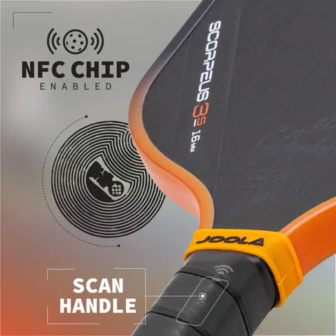 Vợt Pickleball JOOLA Collin Johns Scorpeus 3S 16mm - Thiết Kế Hiện Đại, Kiểm Soát Xuất Sắc Cho Người Chơi Pickleball