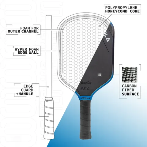 Vợt Pickleball JOOLA Simone Jardim Hyperion 3S 16mm - Hình dạng độc đáo, tối ưu sức mạnh và kiểm soát cho người chơi đẳng cấp