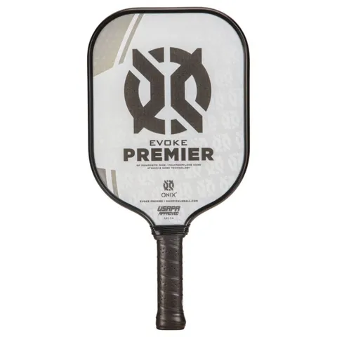 Vợt Pickleball Onix Evoke Premier - Trang bị chuyên nghiệp với công nghệ Atomic13, phản ứng bóng nhanh, thiết kế nhẹ và chính xác.