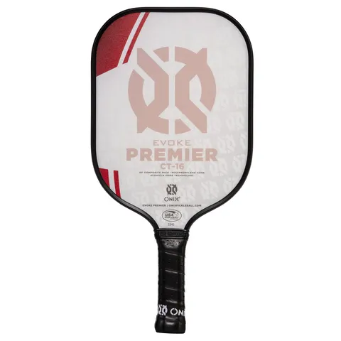 Vợt Pickleball Onix Evoke Premier CT-16 - Chất Liệu DF Composite, Lõi Polypropylene, Tăng Lực Xoáy, Đáp Ứng USAPA