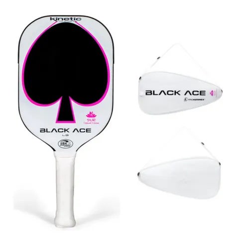Vợt Pickleball ProKennex Black Ace LG - Carbon T700, Túi Đựng Vợt và Quấn Cán, Thoải Mái Chơi Tối Ưu, Độ Dày 11mm