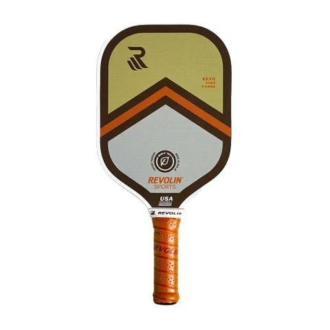 Vợt Pickleball Revolin Revo Pure Power 13mm - Thiết Kế Vuông Hiệu Suất Cao, Lõi Tổ Ong Poly-12, Lối Đánh Mạnh Mẽ