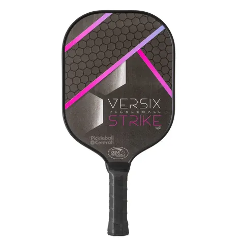 Vợt Pickleball Versix Strike 4F Sợi Thủy Tinh Tổng Hợp - Dành Cho Người Mới Bắt Đầu & Trung Cấp, Siêu Bền, Màu Xanh Hồng