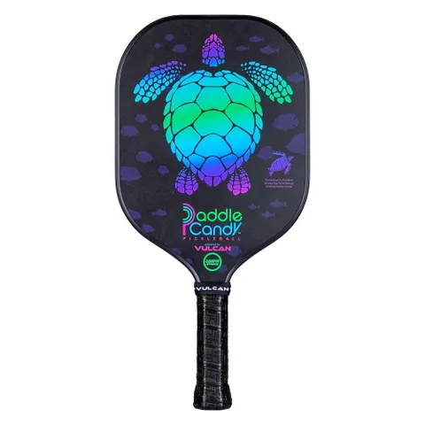Vợt Pickleball Vulcan Candy Turtle - Vợt Chơi Đẹp Màu Ngọc Lam, Thiết Kế Cầm Tay, Tốc Độ Chính Xác, Quà Tặng Người Chơi Thể Thao