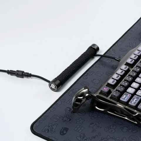 Cáp Nối Dài Bàn Phím GravaStar Coiled Aviator - Kết Nối USB-A đến Type-C Chống Ma Mòn, Dài 180cm, Thiết Kế Thời Trang Cho Game Thủ