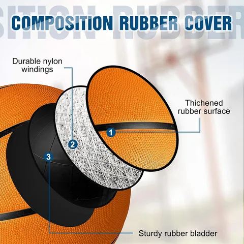 Combo 12 Quả Bóng Rổ Libima Rubber Basketballs Kèm Bơm - Thể Thao Chất Lượng Cao Cho Thanh Thiếu Niên Tập Luyện và Thi Đấu