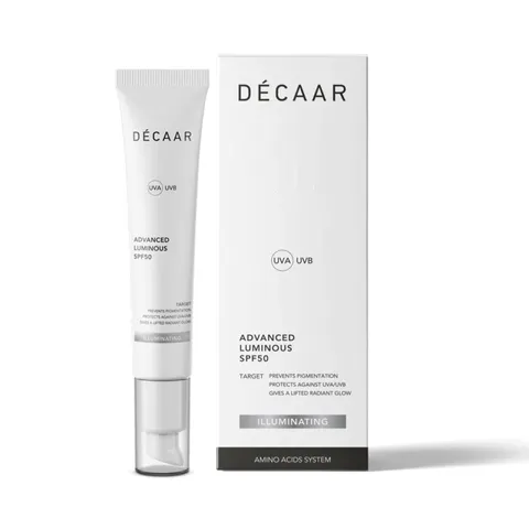 Kem Chống Nắng Décaar Advanced Luminous SPF50 - Bảo Vệ Da, Dưỡng Ẩm, Làm Sáng, Chống Tia UVA/UVB, Phù Hợp Mọi Loại Da - Tuýp 50ml