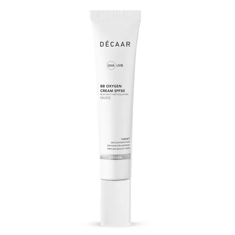 Kem Chống Nắng Décaar BB Oxygen Cream SPF50 - Chống Tia UV & Ánh Sáng Xanh, Che Khuyết Điểm Cho Làn Da Mịn Màng, 50ml