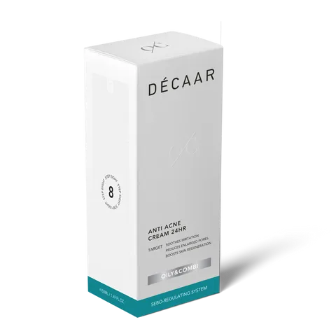 Kem trị mụn Dếcaar Anti Acne Cream 24hr - Hỗ trợ làm dịu, giảm nhờn, kháng khuẩn cho da mụn, 50ml