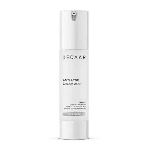 Kem trị mụn Dếcaar Anti Acne Cream 24hr - Hỗ trợ làm dịu, giảm nhờn, kháng khuẩn cho da mụn, 50ml