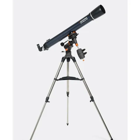 Kính Thiên Văn Khúc Xạ Celestron Astromaster 90EQ - Quan Sát Chi Tiết Mặt Trăng và Hành Tinh, Lý Tưởng Cho Người Mới Bắt Đầu