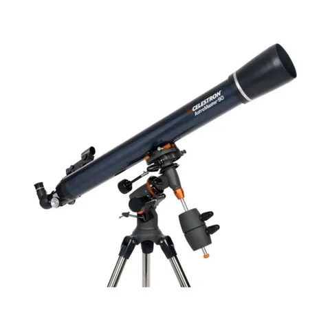 Kính Thiên Văn Khúc Xạ Celestron Astromaster 90EQ - Quan Sát Chi Tiết Mặt Trăng và Hành Tinh, Lý Tưởng Cho Người Mới Bắt Đầu