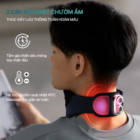 Máy Massage Cổ Philips 3311 - Thiết Bị Chườm Ấm Giúp Thư Giãn, Giảm Đau Nhức Siêu Nhẹ Chất Liệu Cao Cấp