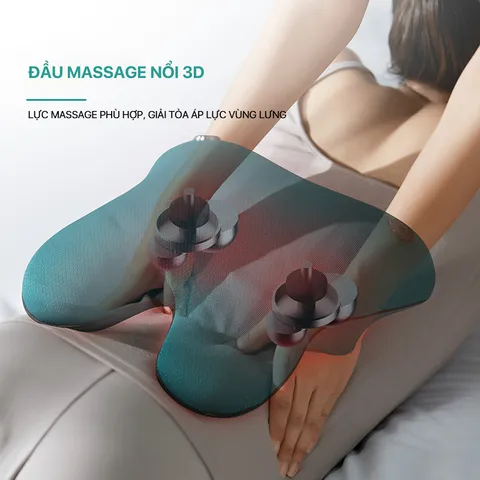 Máy Massage Lưng Philips PPM4311 Có Chườm Ấm - Thiết Kế Sạc Không Dây, Massage Đa Vùng, Trải Nghiệm Thoải Mái, Giảm Căng Thẳng