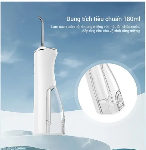 Máy Tăm Nước Lumias LWF-180W - Thiết Kế Hiện Đại, 3 Vòi Phun, Áp Lực 140 PSI, Chống Nước IPX7, Sạch Miệng Hiệu Quả