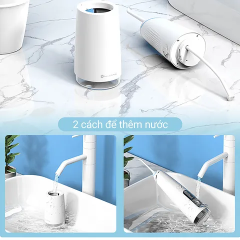 Máy tăm nước Lumias LWF-280W - Thiết bị chăm sóc răng miệng với 4 chế độ làm sạch và pin 1400mAh, tia nước 0.6mm hiệu quả