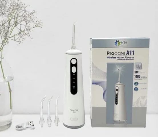 Máy Tăm Nước Procare A11 - Công Nghệ Mới, Màn Hình LCD, Bảo Vệ Răng Nướu, Sạc USB, Thời Gian Sử Dụng 75 Ngày