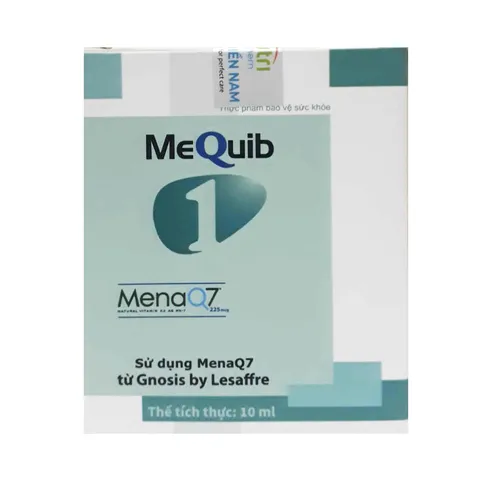 Giọt Vitamin D3 K2 MeQuib 1 - Hỗ Trợ Còi Xương Cho Trẻ Nhỏ, Giúp Xương Chắc Khỏe - Dạng Giọt Tiện Dụng 10ml
