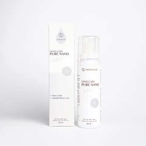 Nano Care Pure Nano Silver - Giải Pháp Trị Mụn, Phục Hồi Da Hiệu Quả, Kháng Khuẩn Tối Ưu Cho Mọi Loại Da 100ml