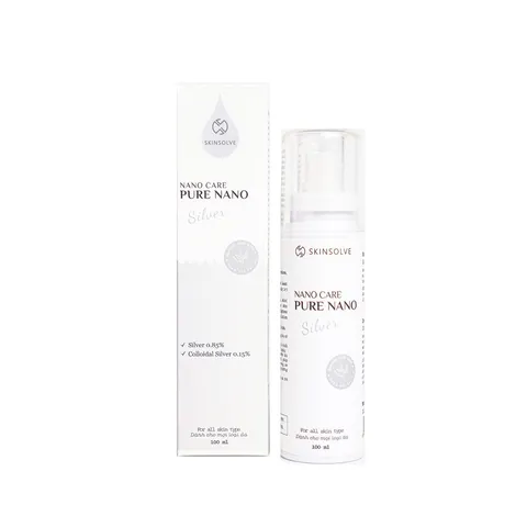 Nano Care Pure Nano Silver - Giải Pháp Trị Mụn, Phục Hồi Da Hiệu Quả, Kháng Khuẩn Tối Ưu Cho Mọi Loại Da 100ml