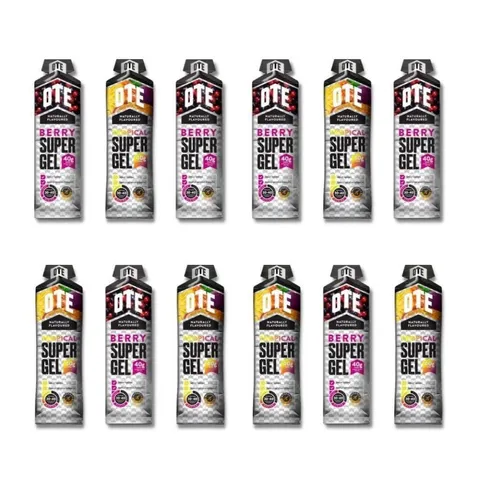 Pack 12 thanh năng lượng OTE Super Gel hương vị trái cây tự nhiên - Bổ sung năng lượng nhanh cho tập luyện và thể thao