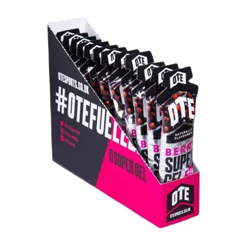 Pack 12 thanh năng lượng OTE Super Gel hương vị trái cây tự nhiên - Bổ sung năng lượng nhanh cho tập luyện và thể thao