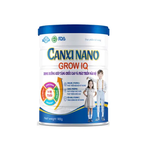 Sữa Canxi Nano Grow IQ - Hỗ trợ tăng chiều cao, phát triển trí não và thị lực cho trẻ từ 1-18 tuổi, dinh dưỡng tốt cho xương chắc khỏe
