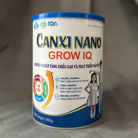 Sữa Canxi Nano Grow IQ - Hỗ trợ tăng chiều cao, phát triển trí não và thị lực cho trẻ từ 1-18 tuổi, dinh dưỡng tốt cho xương chắc khỏe
