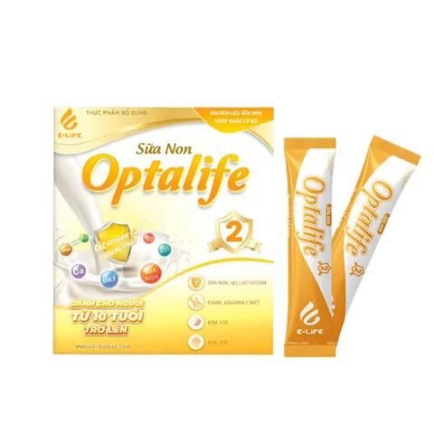 Sữa Non Dinh Dưỡng Optalife 2 - Bổ Sung Năng Lượng và Tăng Cường Sức Khỏe Cho Người Từ 10 Tuổi Trở Lên - Hộp 30 Gói