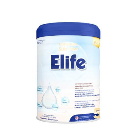 Sữa non Elife 5 dành cho người tiểu đường 800g - Dinh dưỡng cân đối, hỗ trợ kiểm soát đường huyết và tăng cường sức khỏe tim mạch