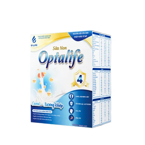 Sữa Non Optalife 4 - Bổ Sung Canxi, Hỗ Trợ Xương Khớp và Tăng Cường Miễn Dịch - Dinh Dưỡng Cho Người Trưởng Thành