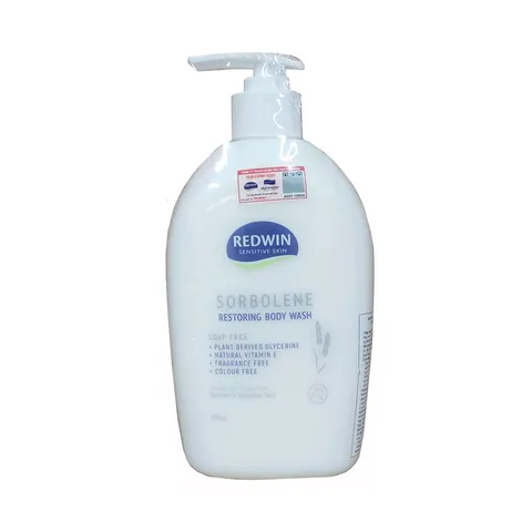 Sữa Tắm Dưỡng Ẩm Redwin Sorbolene Body Wash 500ml - Chứa Vitamin E, Không Xà Phòng, Phù Hợp Với Da Nhạy Cảm, Giúp Da Mịn Màng Mới Mẻ