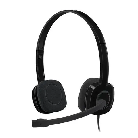 Tai nghe Logitech H151 có Mic chống ồn - Tai nghe âm thanh nổi kết nối 3.5mm, phù hợp cho cuộc gọi và giải trí