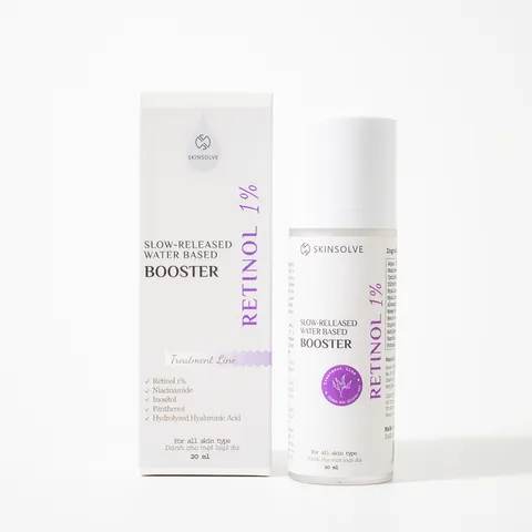 Tinh chất Retinol 1% Skinsolve - Booster Dưỡng Ẩm Chậm Phát Giải Water Based, Giảm Nhăn, Cải Thiện Đốm Sắc Tố, 20ml