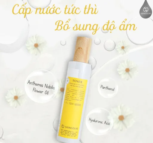 Toner Skinsolve Skin Calming Hydra 120ml - Toner Cân Bằng Độ Ẩm, Làm Dịu Da Nhạy Cảm với Tinh Dầu Hoa Cúc La Mã và Hyaluronic Acid
