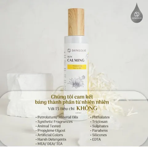 Toner Skinsolve Skin Calming Hydra 120ml - Toner Cân Bằng Độ Ẩm, Làm Dịu Da Nhạy Cảm với Tinh Dầu Hoa Cúc La Mã và Hyaluronic Acid