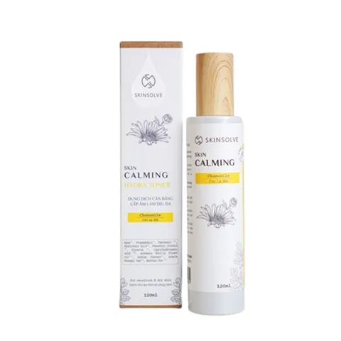Toner Skinsolve Skin Calming Hydra 120ml - Toner Cân Bằng Độ Ẩm, Làm Dịu Da Nhạy Cảm với Tinh Dầu Hoa Cúc La Mã và Hyaluronic Acid