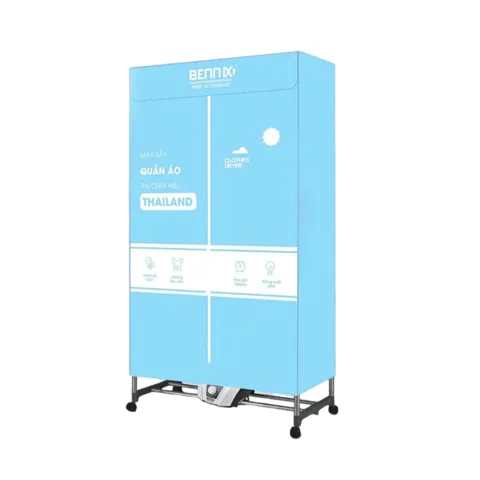 Tủ Sấy Quần Áo Bennix BN-223TS 1600W – Thiết Kế 2 Tầng, Hẹn Giờ Tối Đa 180 Phút, Nhiệt Độ 70 Độ C, Di Động Tiện Lợi