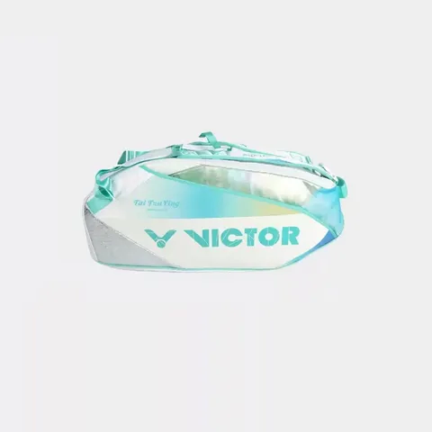 Túi Đựng Vợt Cầu Lông Victor 5233 TTY - Chống Thấm Nước, Nhiều Ngăn, Thiết Kế Đẹp Mắt, Màu Trắng Xanh Ngọc, Dụng Cụ Thể Thao chất lượng cao