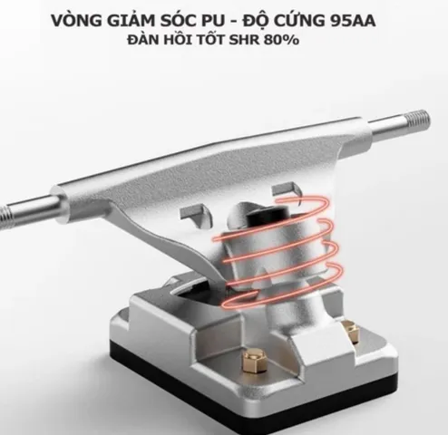 Ván trượt người lớn Skateboard Chiyuan Pro nhám gỗ ép, bánh xe phát sáng, chịu lực 180kg - Dụng cụ thể thao phong cách đường phố