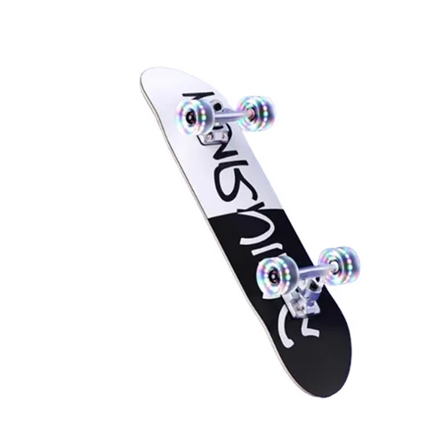 Ván trượt người lớn Skateboard Chiyuan Pro nhám gỗ ép, bánh xe phát sáng, chịu lực 180kg - Dụng cụ thể thao phong cách đường phố