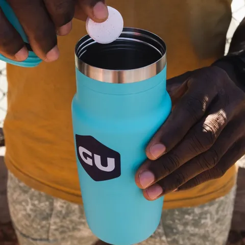 Viên Sủi Điện Giải GU Hydration Drink Tabs - Bổ Sung Điện Giải Cho Vận Động Viên, Hương Vị Cam Chanh Nhiệt Đới, Tiện Lợi Khi Tập Luyện