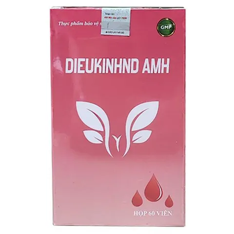 Viên Uống Hỗ Trợ Bổ Huyết - Điều Kinh DIEUKINHND AMH - Giảm Đau Bụng Kỳ Kinh Nguyệt, Thảo Dược Tự Nhiên, Hộp 60 Viên