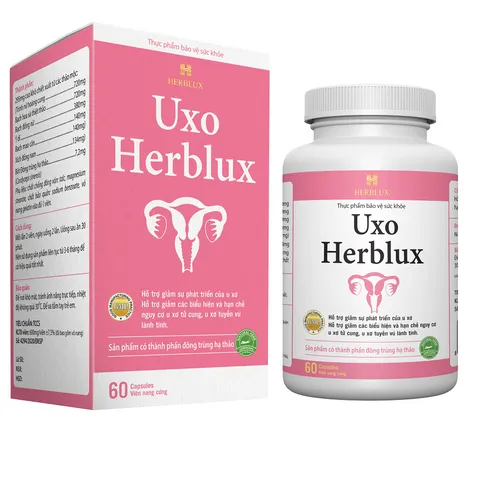 Viên Uống Hỗ Trợ Sức Khỏe Phụ Nữ Uxo Herblux - Giảm U Xơ, Chiết Xuất Thiên Nhiên, Hộp 60 Viên