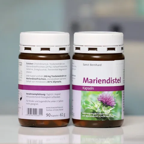 Viên uống hỗ trợ thải độc gan Sanct Bernhard Mariendistel - Tăng cường chức năng gan, hỗ trợ tiêu hóa, giúp cơ thể khỏe mạnh hơn.